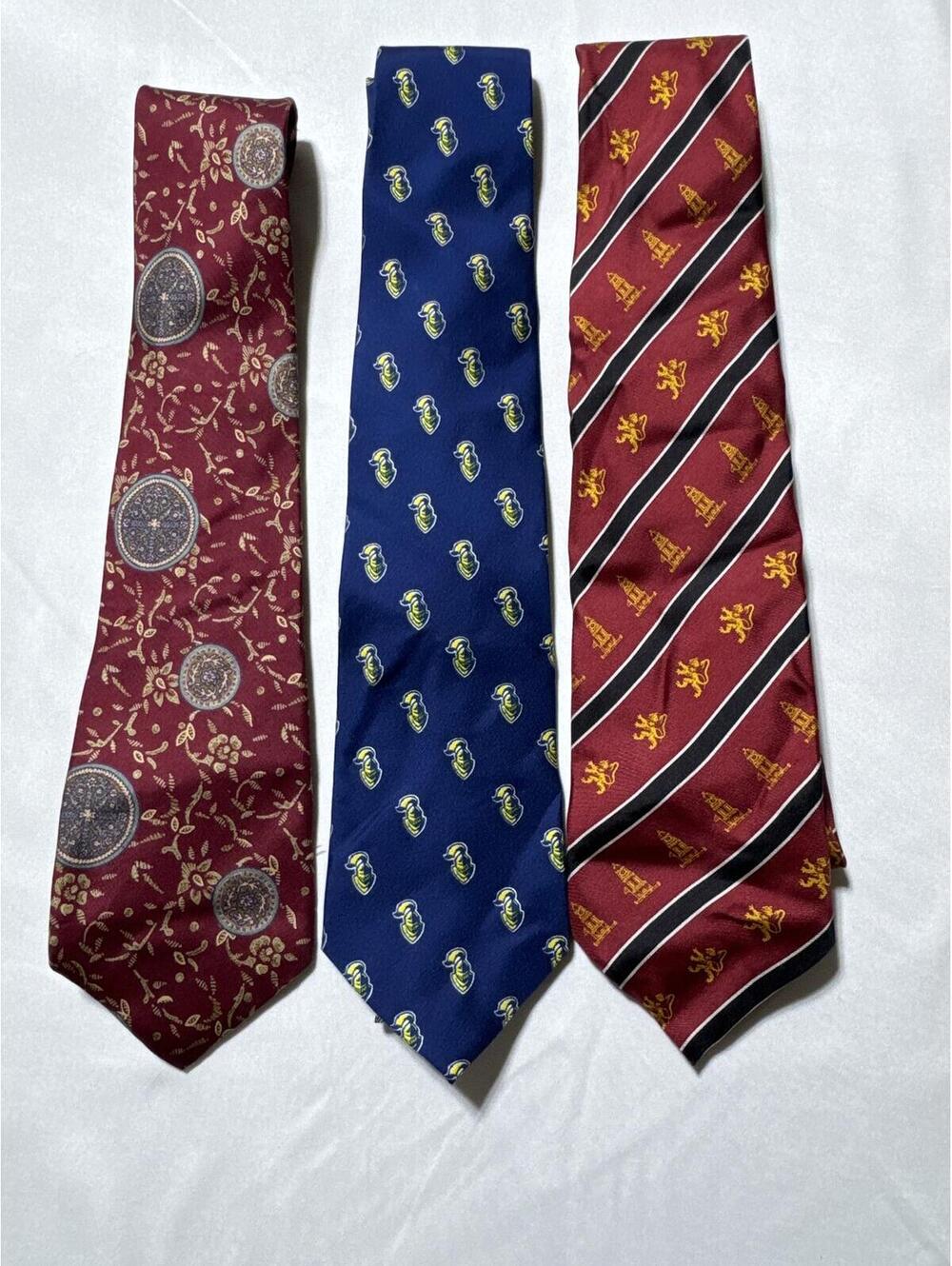 Classic Silk Ties Trio for the Dapper Gentlemen